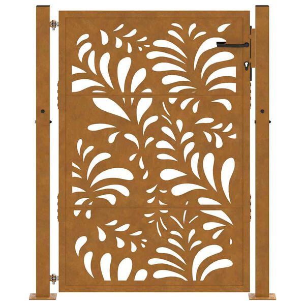vidaXL Garden Gate 39.4x49.2" Weathering Steel Wave Design