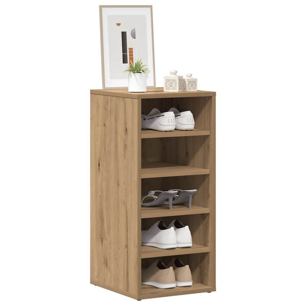 vidaXL Shoe Cabinet Artisan Oak Engineered Wood Medium Shoe Cabinet