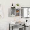 vidaXL Bathroom Wall Cabinet Concrete Grey Engineered Wood Medium