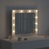 vidaXL Vanity Mirror with Mirror White 23.62 x 21.65 x 7.09 in