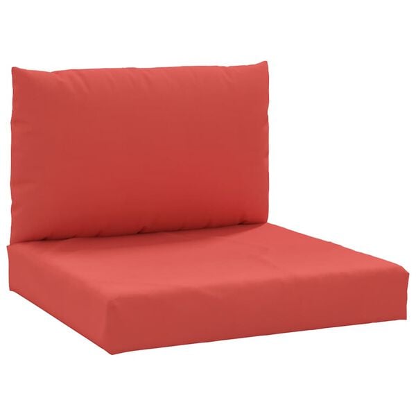 vidaXL Pallet Cushion Red Oxford fabric (100% polyester) 23.6 in x 23.6 in
