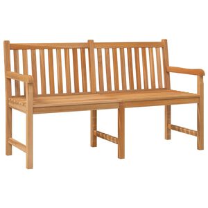vidaXL Garden Bench Teak Solid Teak Wood 59.1 in Sturdy Garden Bench