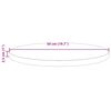 vidaXL Table Top White Solid pinewood Ø19.7 in Durable