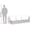 vidaXL Garden Sofa Set of 3 Beige