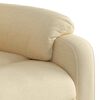 vidaXL Stand Up Massage Recliner Chair Cream Polyester Medium