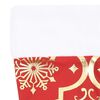 vidaXL Christmas Tree Skirt Red 100% polyester fabric Large Foldable