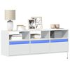 vidaXL TV Wall Cabinet White Engineered wood 51.2x12.2x17.7 in