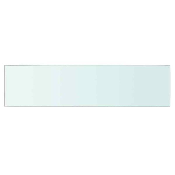 vidaXL Glass Panel Set of 2 Clear Tempered Glass 23.6 x 5.9 in