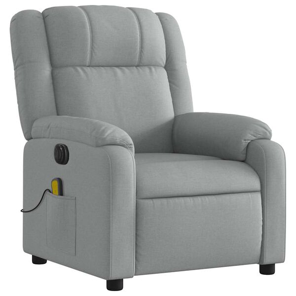 vidaXL Electric Massage Recliner Chair Light gray