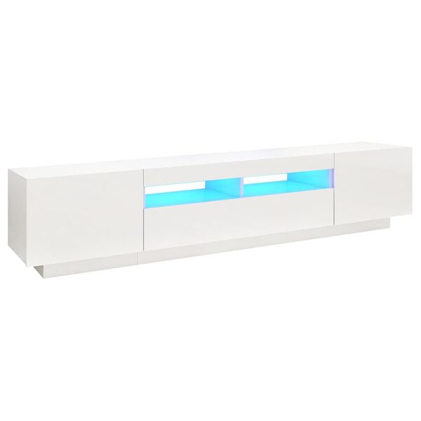 vidaXL TV Cabinet High gloss white Engineered wood Large TV Cabinet