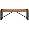 vidaXL Coffee Table Natural wood color Solid acacia wood, powder-coated iron