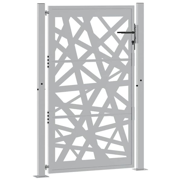 vidaXL Garden Gate 39.4x59.1" Weathering Steel Light Design