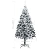 vidaXL Artificial Pre-lit Christmas Tree with Ball Set Green 82.7" PVC