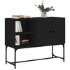 vidaXL Sideboard Black Engineered wood, metal 39.4 in x 15.7 in x 31.3 in
