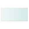 vidaXL Glass Panel Clear Tempered Glass 23.6 x 11.8 in Glass surface