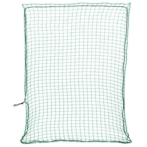 vidaXL Trailer Net with Elastic Rope Green 9.8x8.2' PP