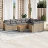 vidaXL Garden Sofa Set Beige