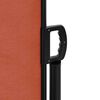 vidaXL Retractable Side Awning Terracotta Polyester with PU coating, Steel