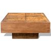 vidaXL Coffee Table Brown Solid mango wood Small Durable Coffee Table