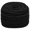 vidaXL Work Rope Black 0.98 " 82.0 ' Polyester