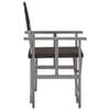 vidaXL Director Chair Set of 2 Grey wash and black