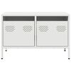 vidaXL TV Cabinet White Cold-rolled steel 26.8 in x 15.4 in x 17.1 in