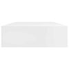 vidaXL Wall Shelf White MDF 31.5 in Wall mounting Wall Shelf