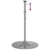 vidaXL Bar Table Base Chrome Chromed Steel Medium Height-Adjustable