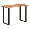 vidaXL Dining Table Acacia Wood Natural, Black