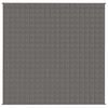 vidaXL Weighted Blanket Grey Brushed polyester microfiber 78.7x78.7 in