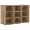 vidaXL Shoe Cabinet with Shelf Artisan Oak 30.51 x 11.81 x 20.08 in