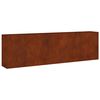 vidaXL Garden Raised Bed Rusty Corten Steel 110.2 x 15.7 x 31.5 in