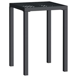 vidaXL Garden Table Anthracite Steel Compact Durable Garden Table