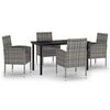 vidaXL Garden Dining Set Anthracite