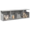 vidaXL Wall Cabinet Concrete Grey Engineered Wood 39.4 x 7.9 x 11.8 in