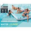 INTEX Inflatable Lounger Blue Vinyl Large Foldable Inflatable Lounger