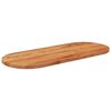 vidaXL Table Top Natural Solid Acacia Wood Medium Table Top Oval