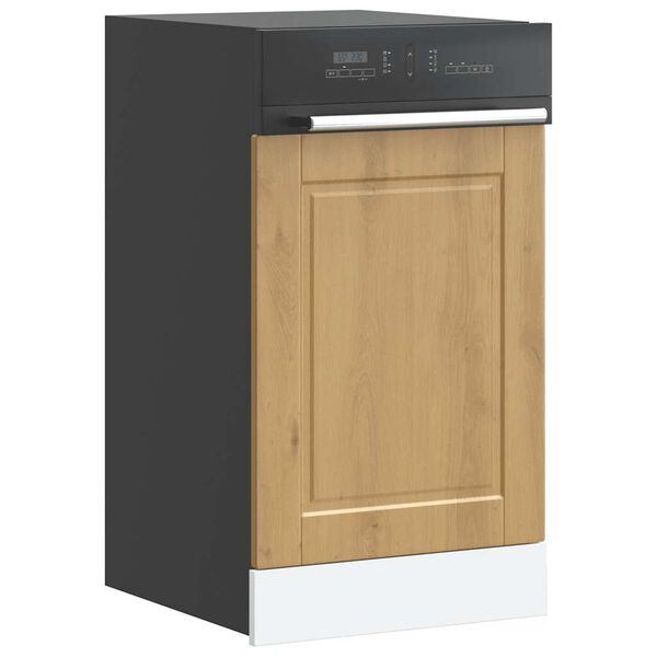 vidaXL Dishwasher Panel Artisan oak Engineered wood Medium Durable