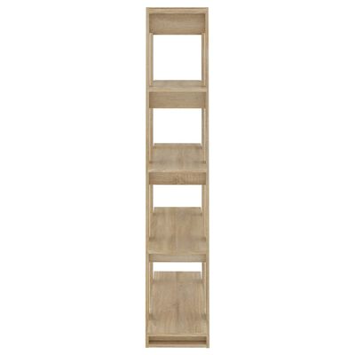 vidaXL Book Cabinet/Room Divider Sonoma Oak 39.4"x11.8"x63"