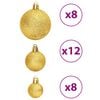 vidaXL Christmas Bauble Set of 100 Gold and Wine Red Polystyrene