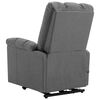 vidaXL Power Lift Chair Light Grey 100% Polyester, Plywood, Iron Standard