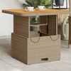 vidaXL Garden Table Beige, Brown
