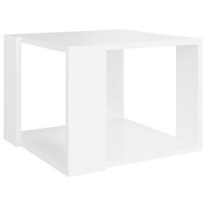 vidaXL Coffee Table White Engineered Wood Square Modern Minimalistic