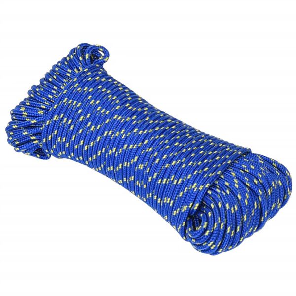 vidaXL Boat Rope Blue 0.20 " 82.0 ' Polypropylene