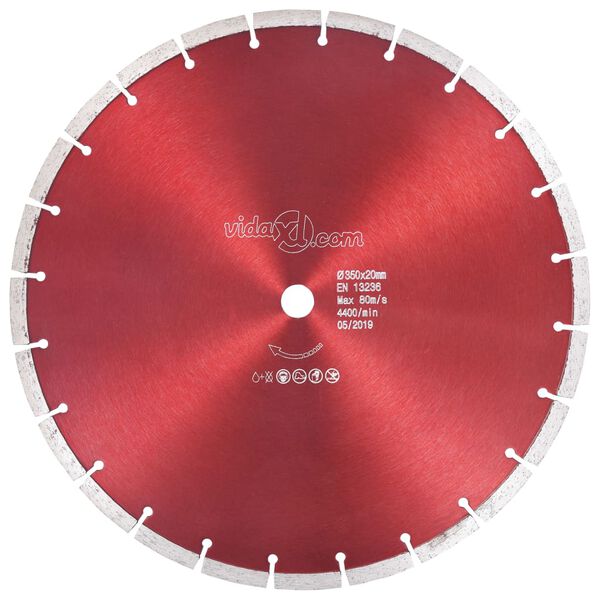 vidaXL Diamond Cutting Disc Steel 13.78 "