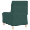 vidaXL Modular Sofa Unit Armless 3 pcs Dark Green 55 x 74 x 82 cm
