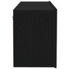 vidaXL TV Cabinet Set Wall-mounted Black Oak 39.37 x 11.81 x 16.14 in