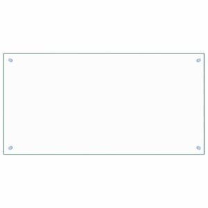 vidaXL Kitchen Backsplash Transparent 39.4"x19.7" Tempered Glass