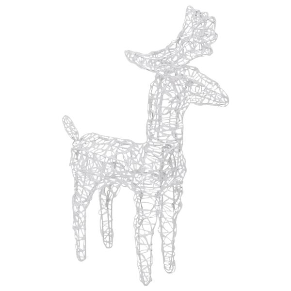 vidaXL Christmas Reindeer Set of 4 Multicolor Acrylic Medium