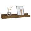 vidaXL Wall Shelf Honey brown Solid pine wood 31.5x4.7x3.5 in